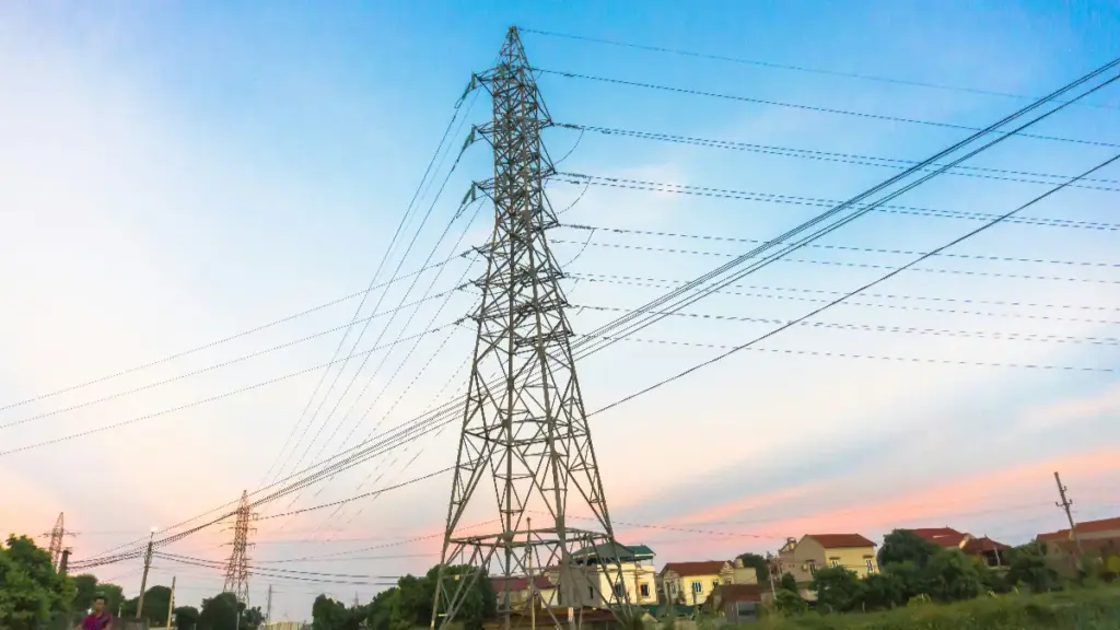 overhead power cables