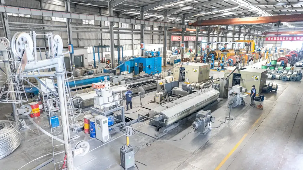 Overview of large industrial aluminum wire drawing production facility layout