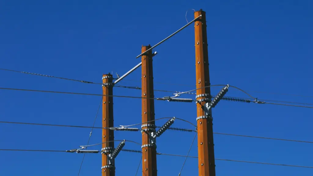 wooden utility pole