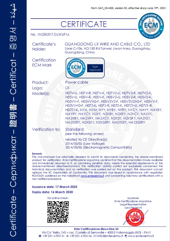 CE Power Cable (ECM)