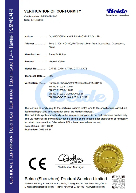 EMC Network Cable